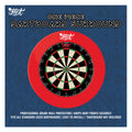Shot 1pce Dartboard Surround Red & Black