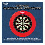 Shot 1pce Dartboard Surround Red & Black