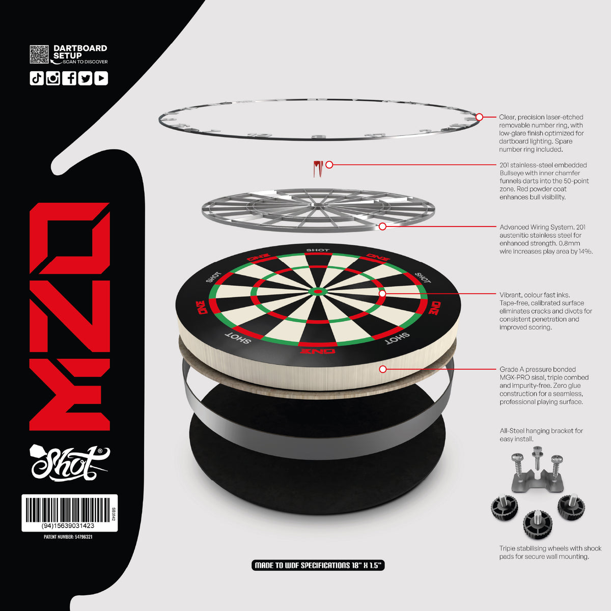 Shot ONE dartboard