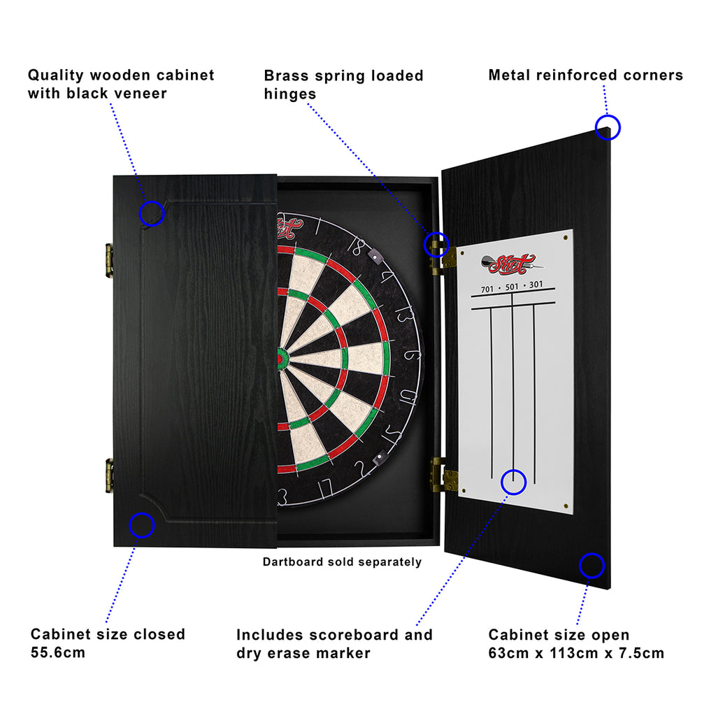 Shot Quantum Wooden Cabinet Black