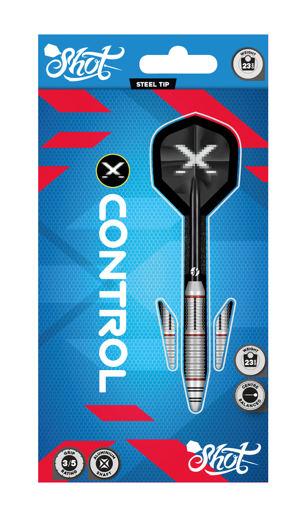 X-Control Steel Tip Dart Set