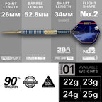 Josh Rock G1 Steel Tip Dart