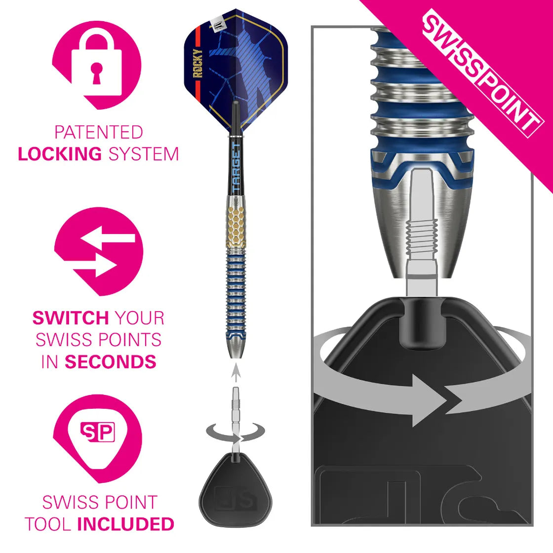 Josh Rock G1 Steel Tip Dart