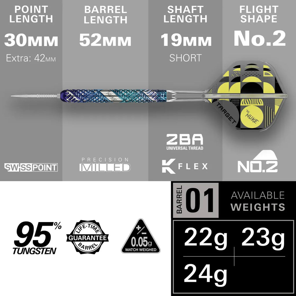 Luke Littler The Edge 95% Steel Tip Dart