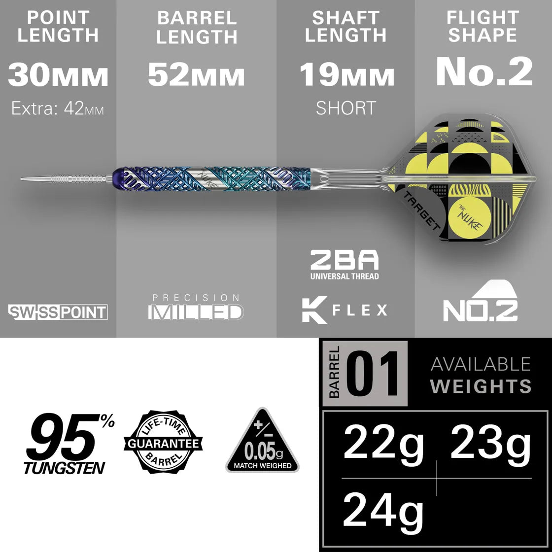 Luke Littler The Edge 95% Steel Tip Dart