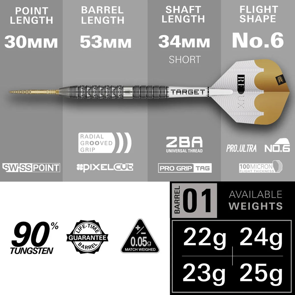 Redux 90% Steel Tip Dart 01