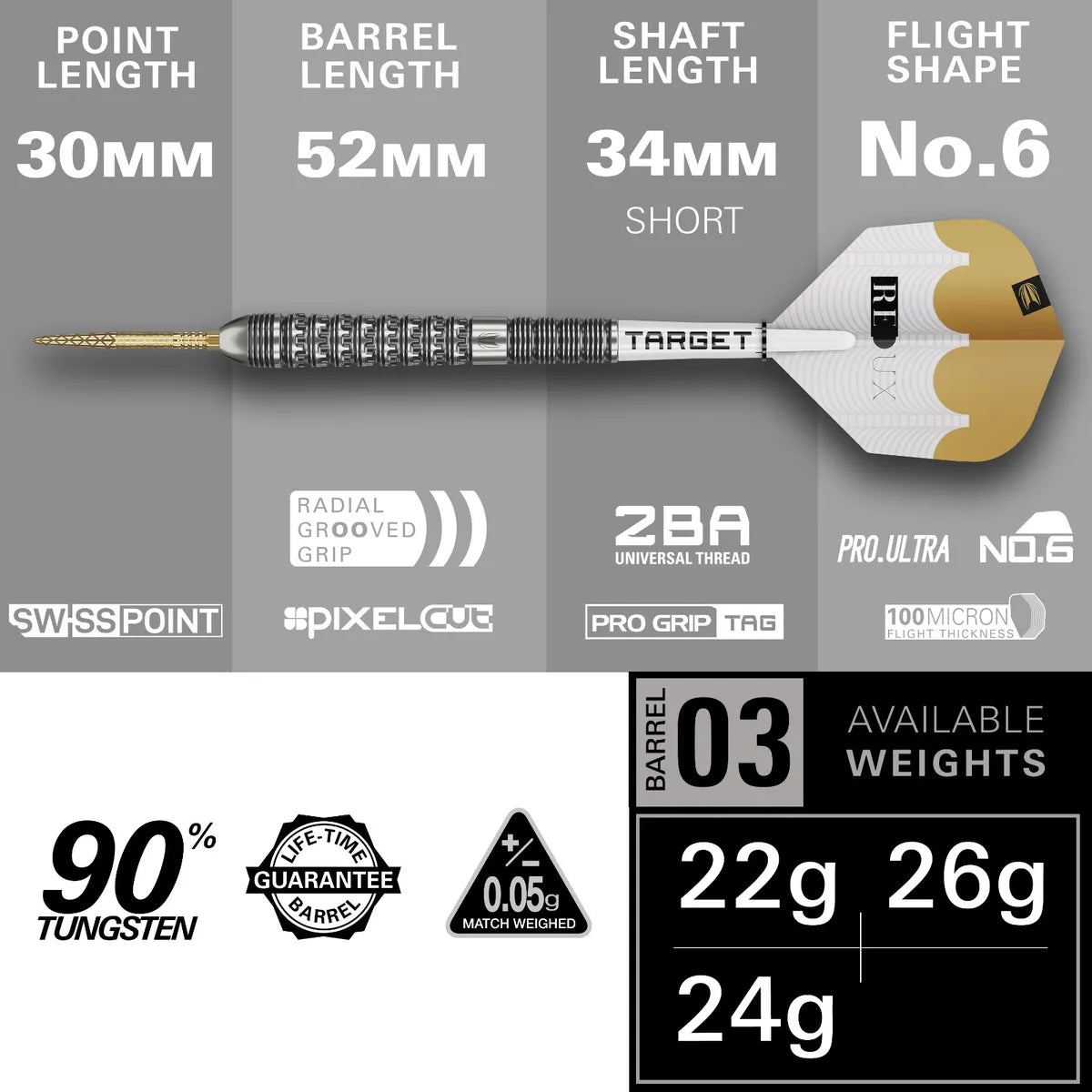 Redux 90% Steel Tip Dart 03
