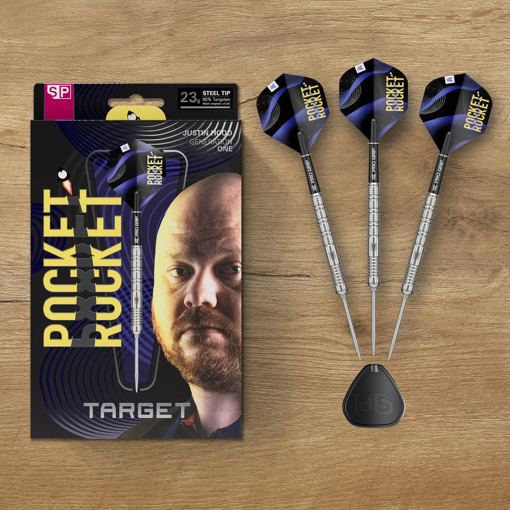 Justin Hood 90% Tungsten - Steel Tip Darts