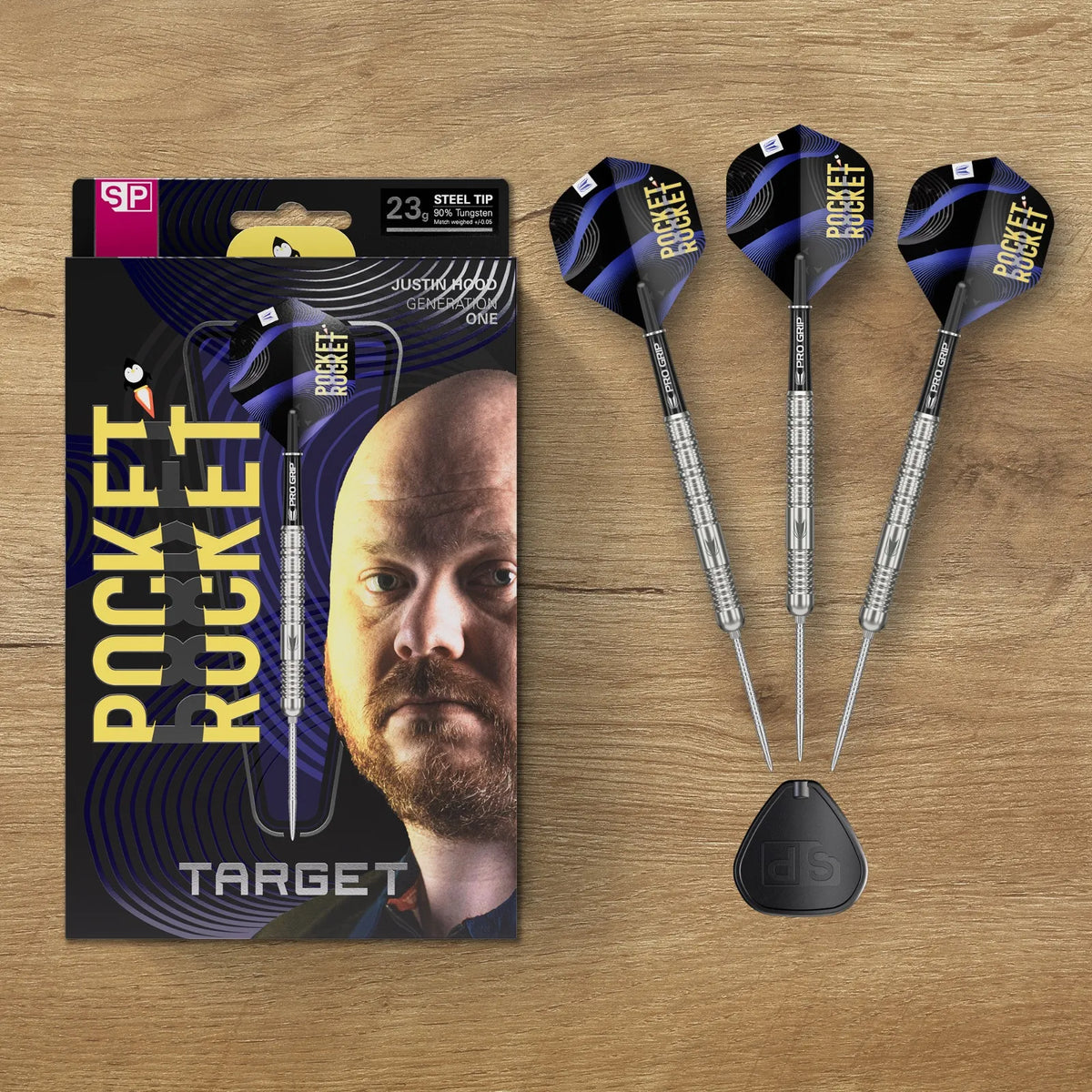 Justin Hood 90% Tungsten - Steel Tip Darts
